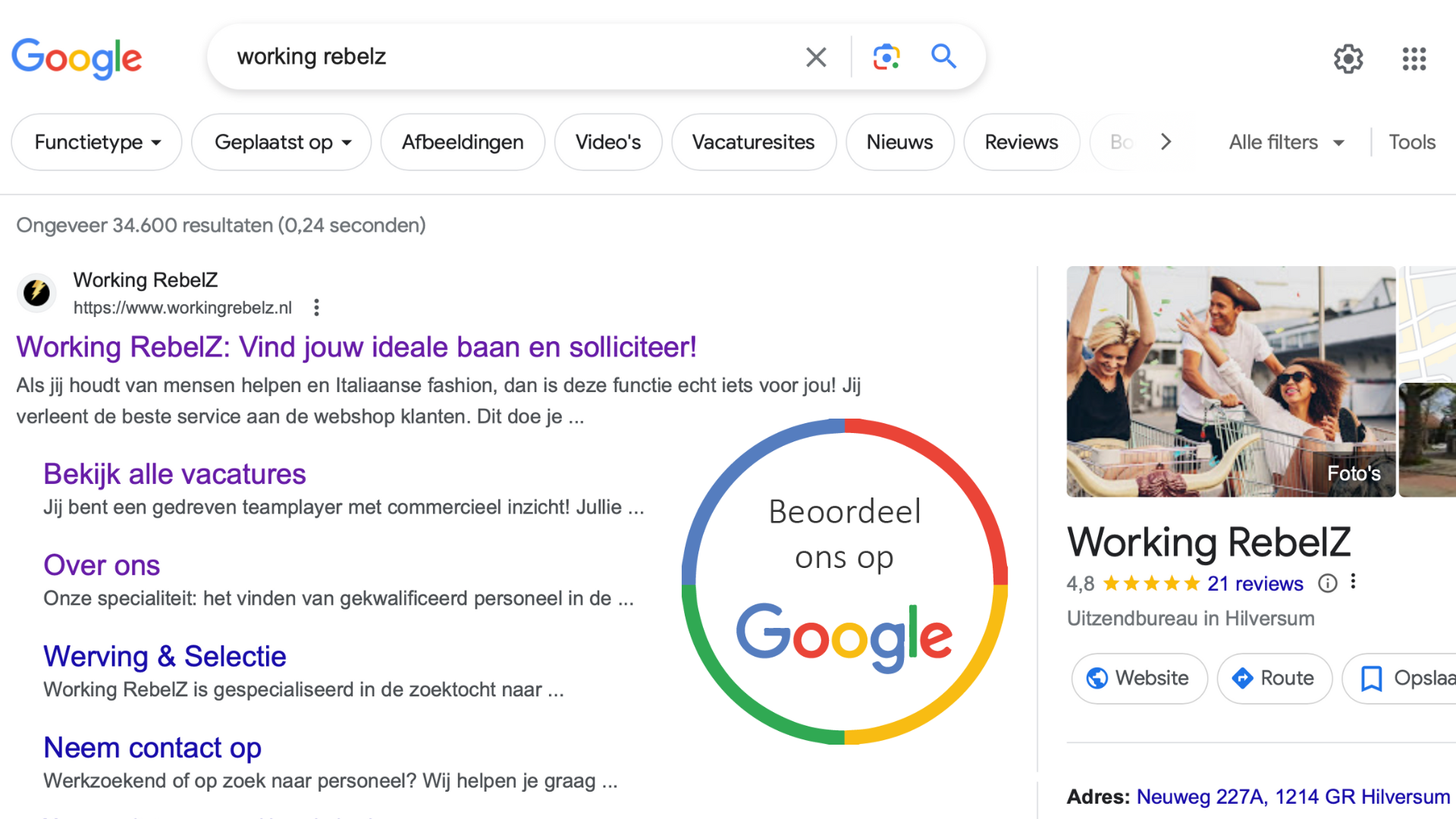 Google Review Working RebelZ